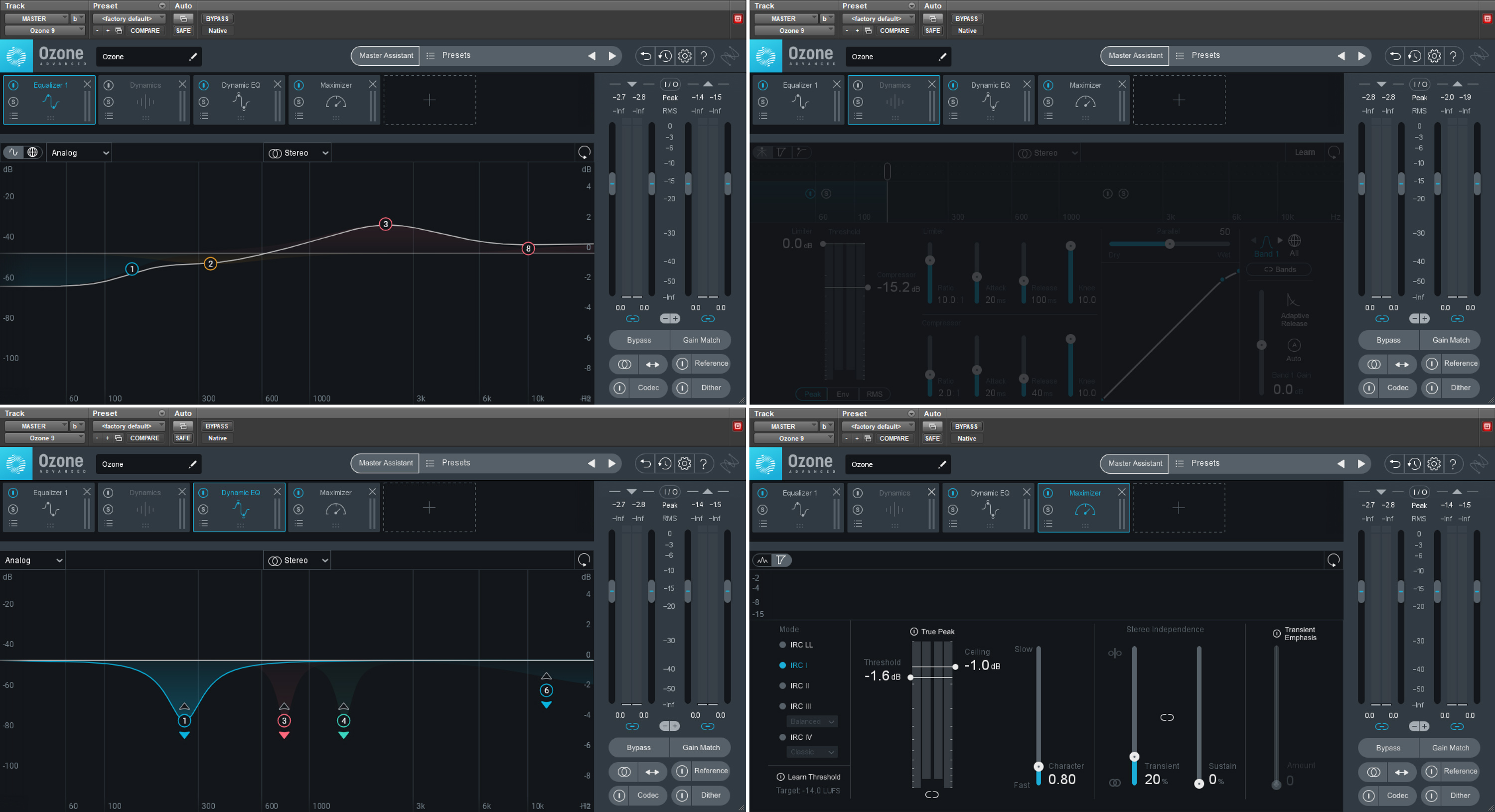 Master Assistant's suggested mastering chain