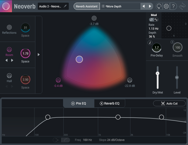 Adding room sound to acoustic guitars with Neoverb Pro