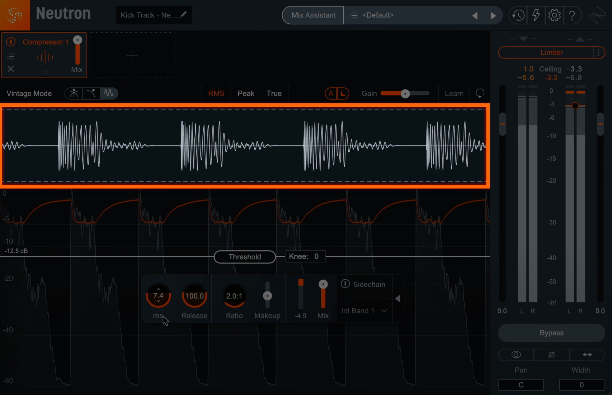 Oscilloscope appears as a scrolling visualization of a waveform