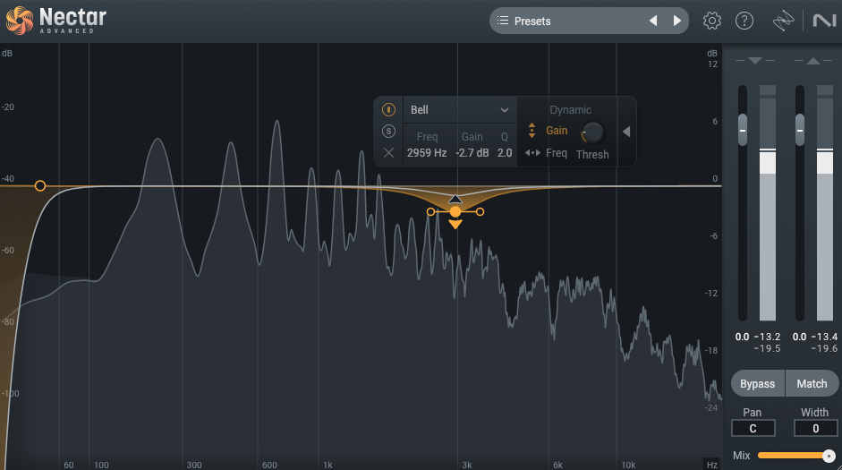 Image 14 - Dynamic EQ shown on a vocal at 3000 Hz using Nectar EQ.png