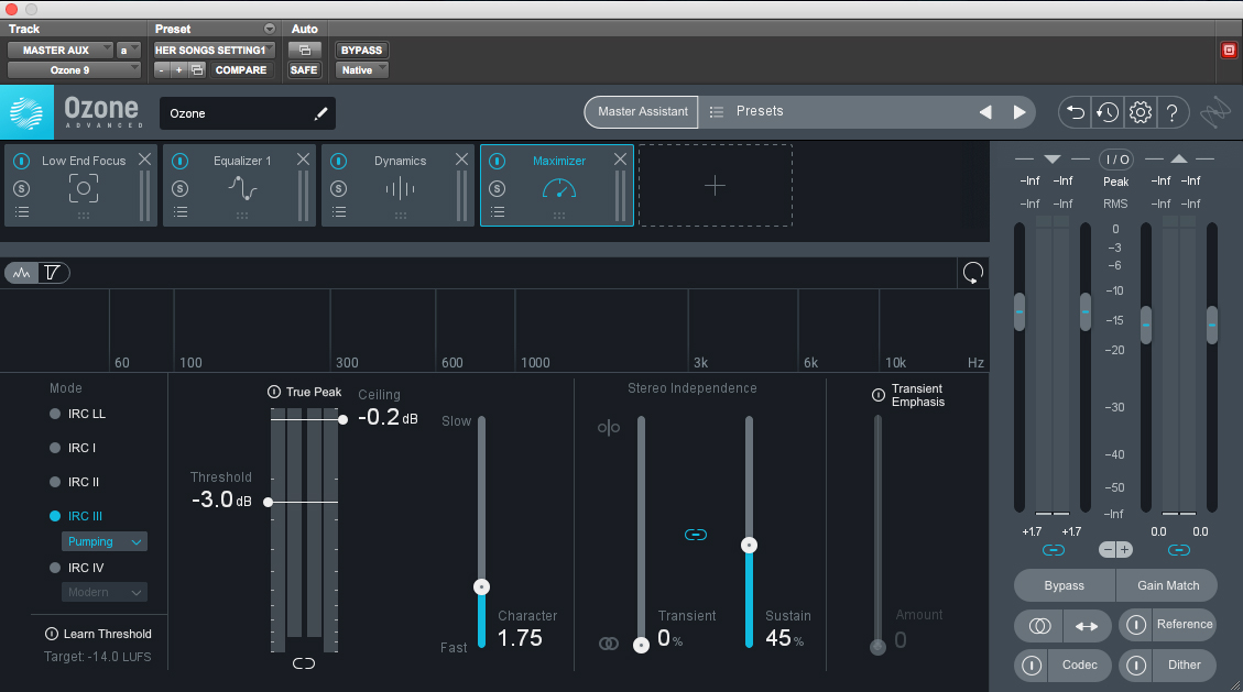 Ozone 9's Maximizer module