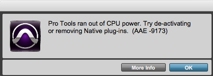 Out of CPU power