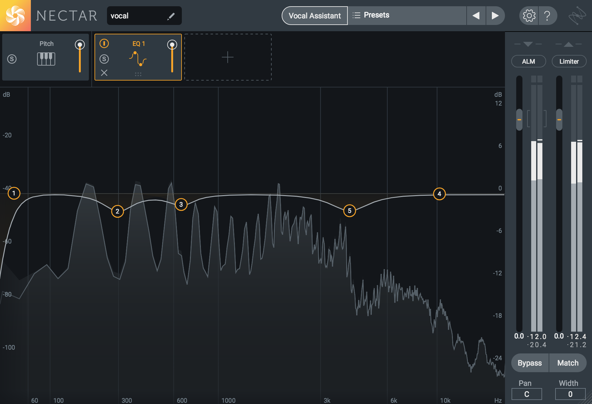 The EQ module in Nectar 3