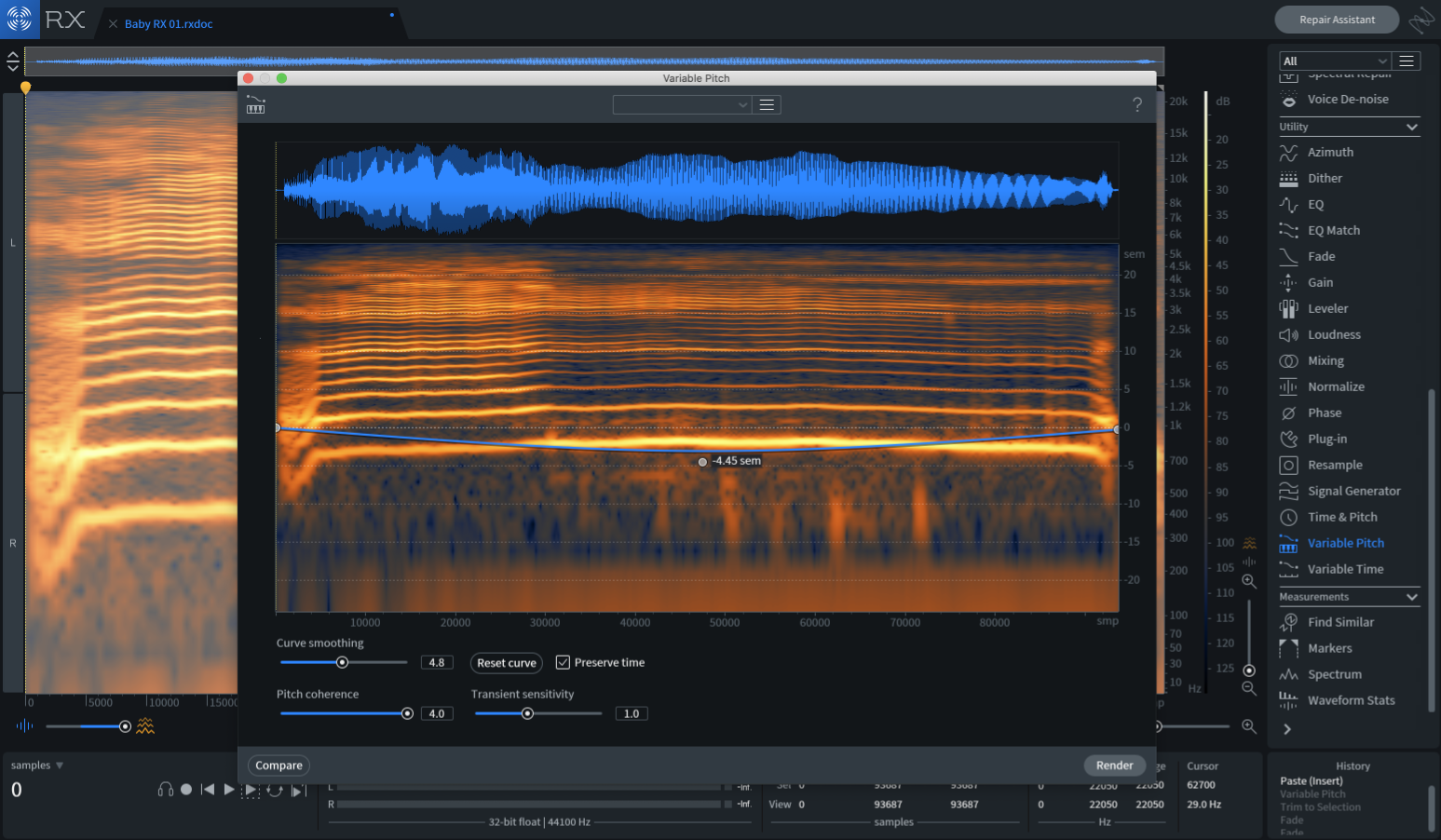 Variable Pitch in RX 7