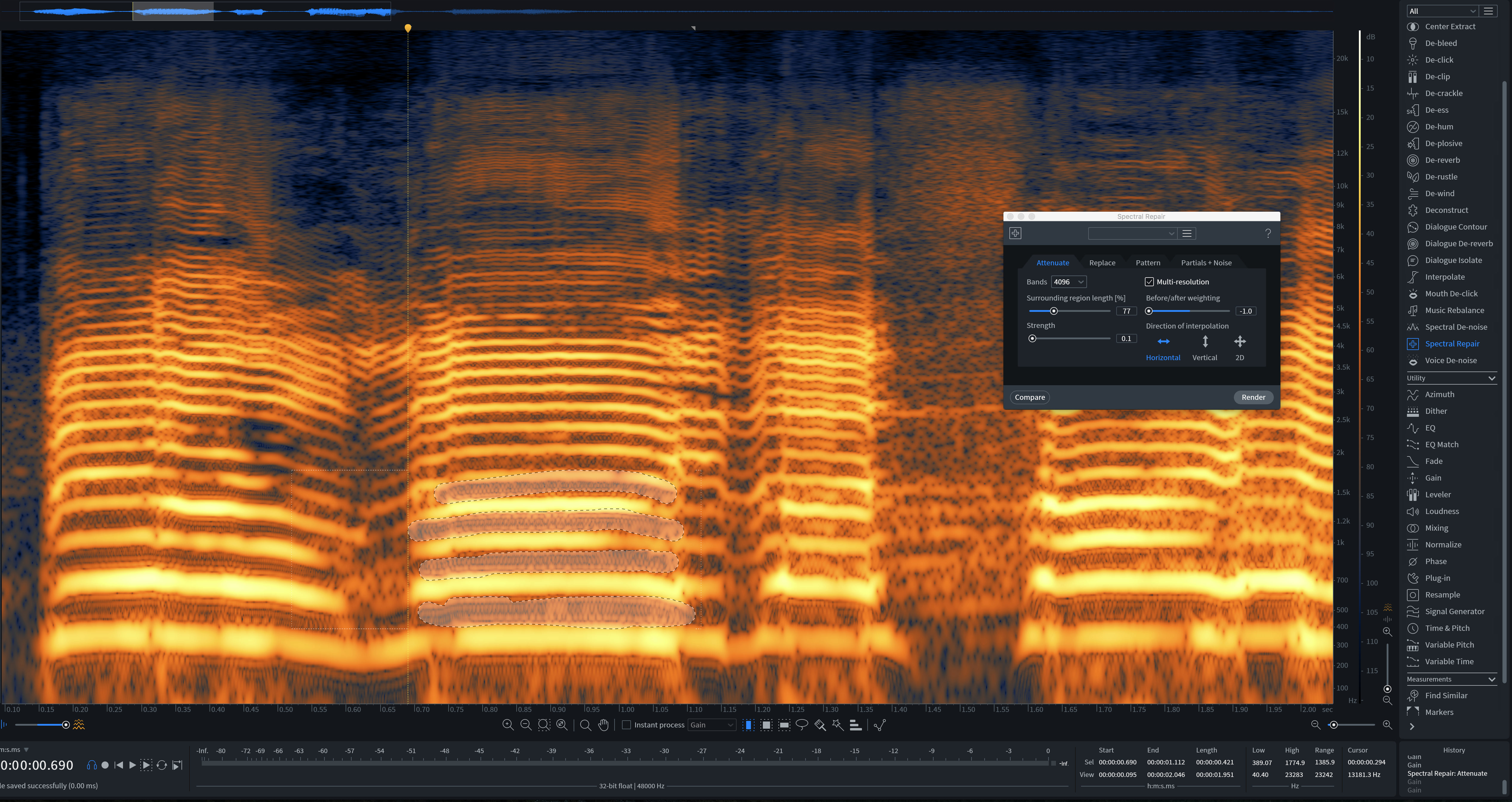 Identifying distortion in RX 7