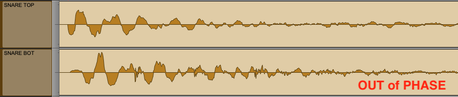 Image 07 - Waveform view of two microphones on a single snare drum, OUT of phase with each other .png