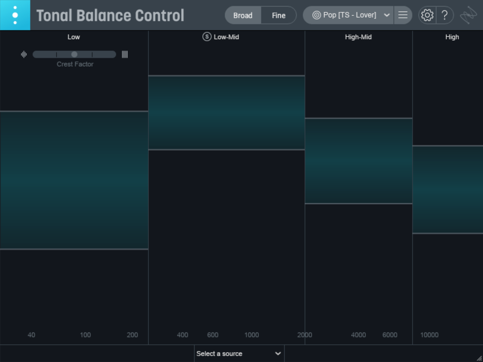 A custom target curve in improved Tonal Balance Control 2