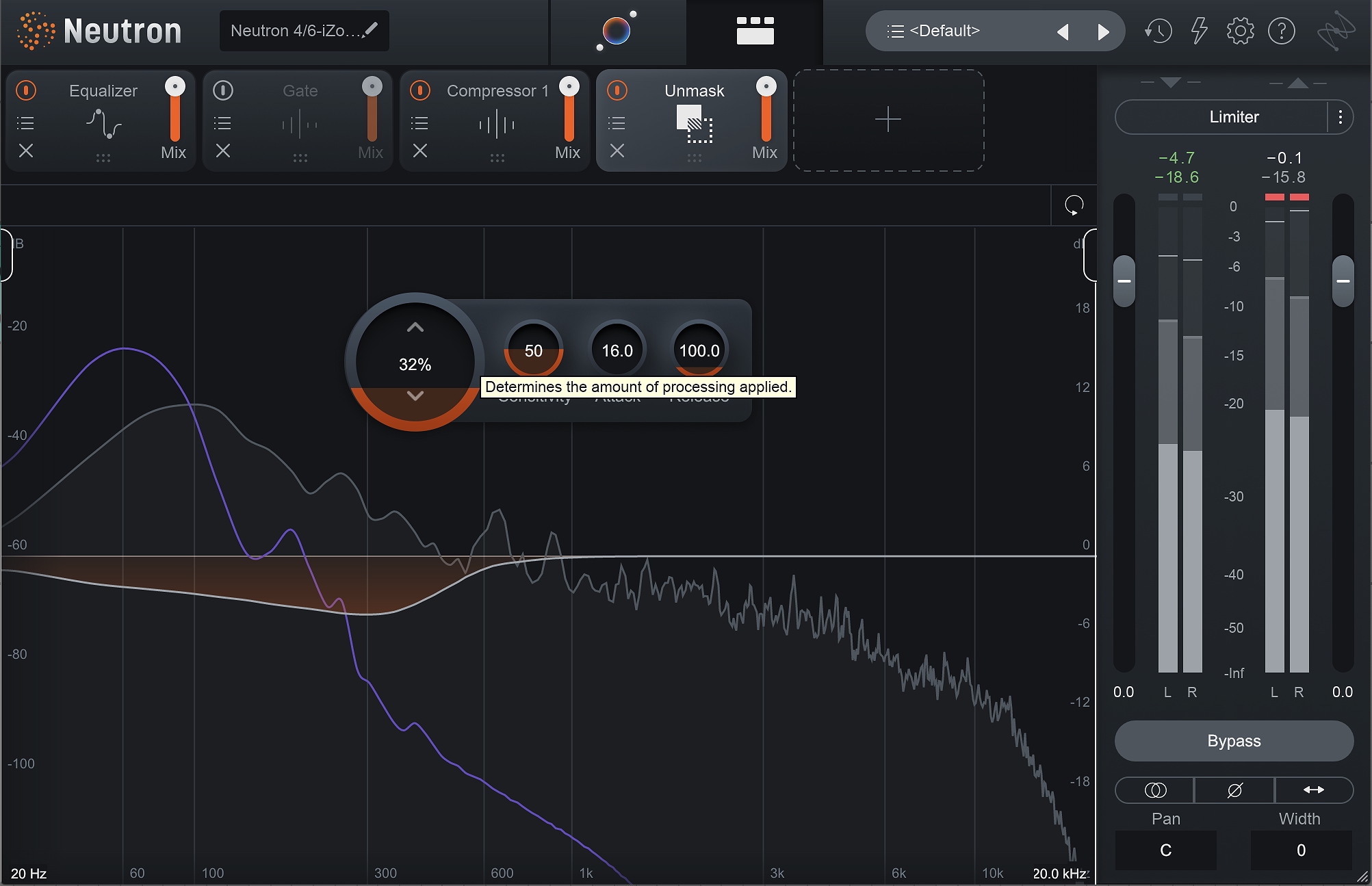 Unmasking the frequencies in the drum and bass samples