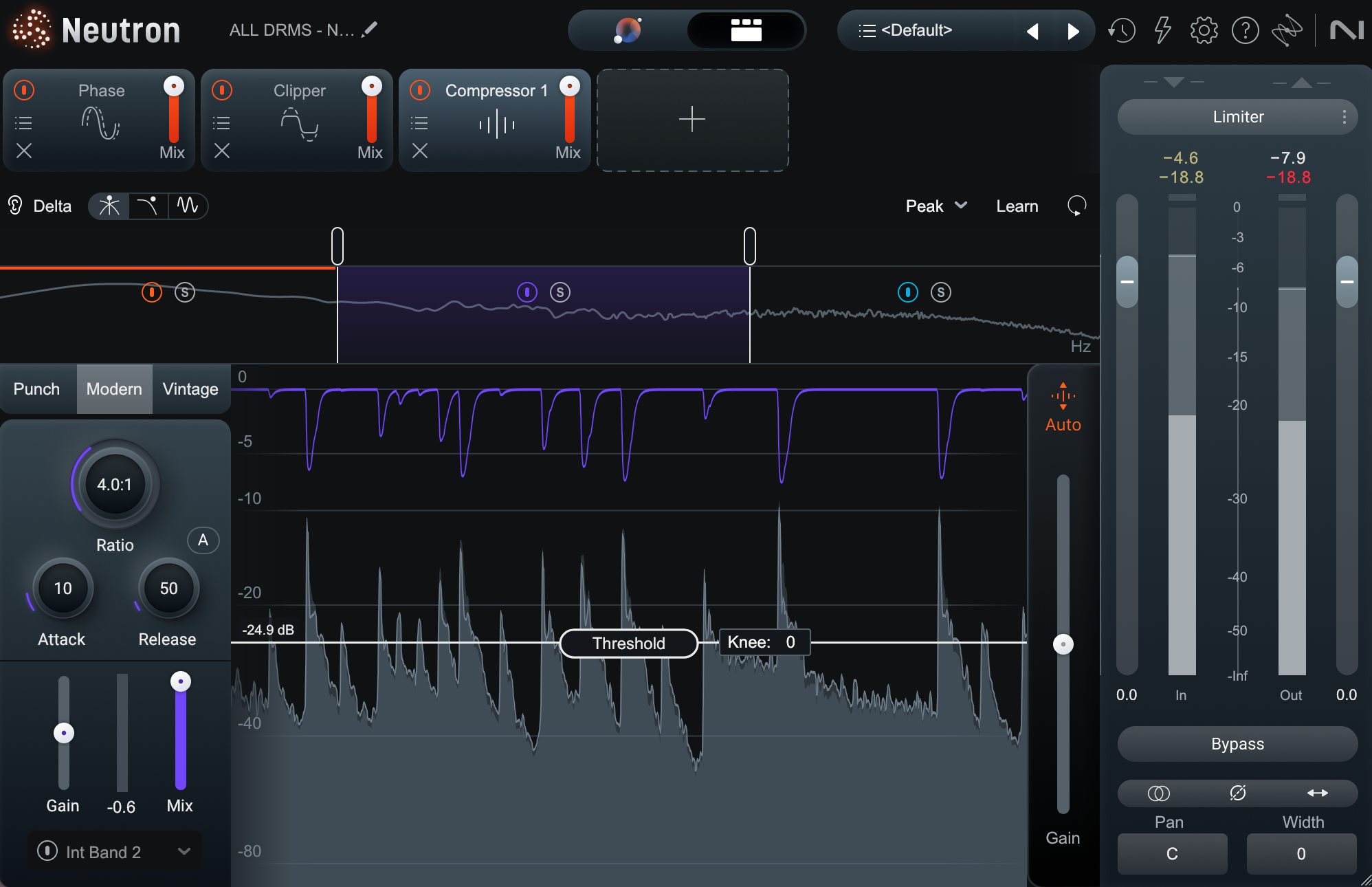 If you see a GUI like this, chances are you’re working with a multiband compressor.