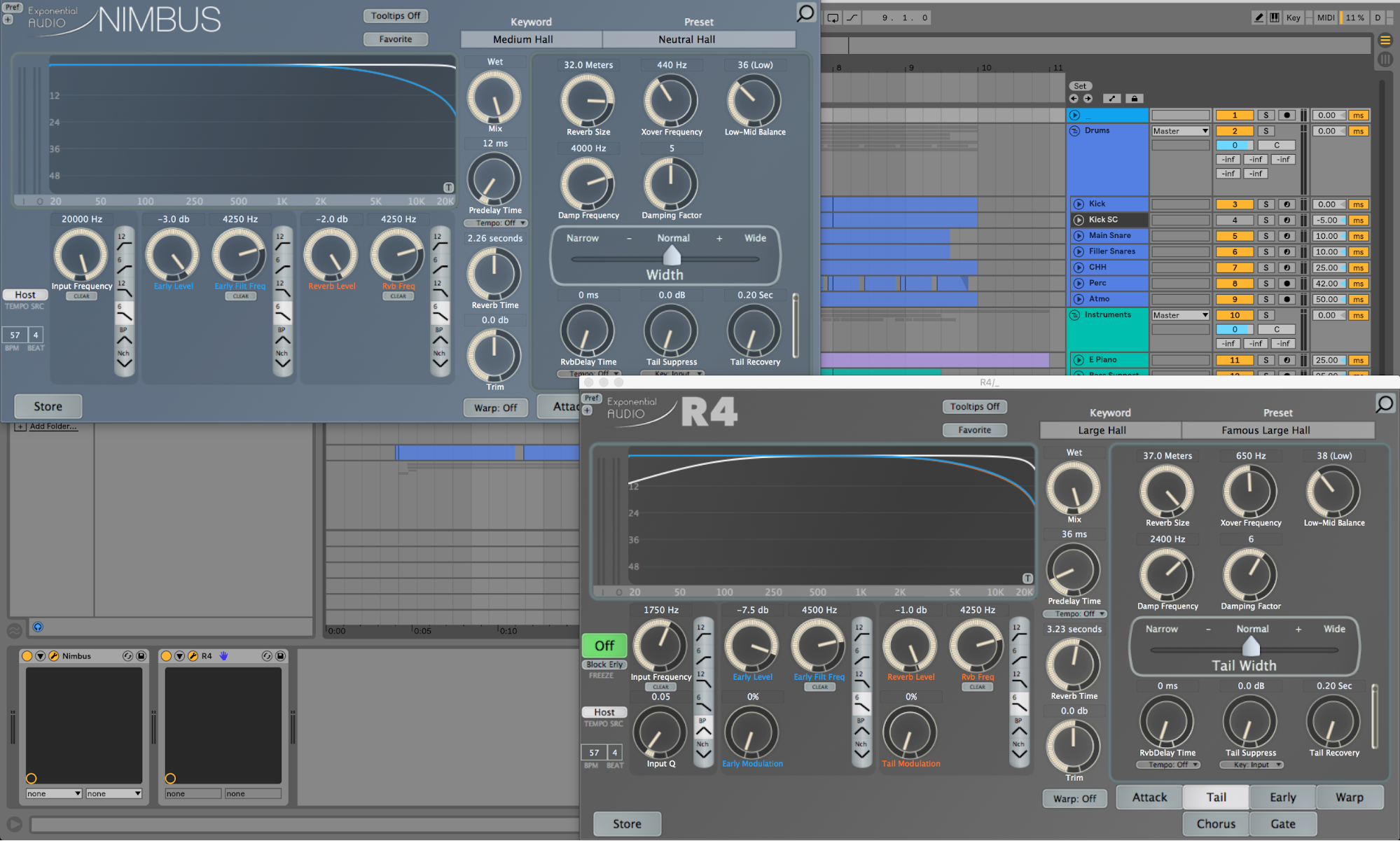 Nimbus and R4 open in Ableton Live.png