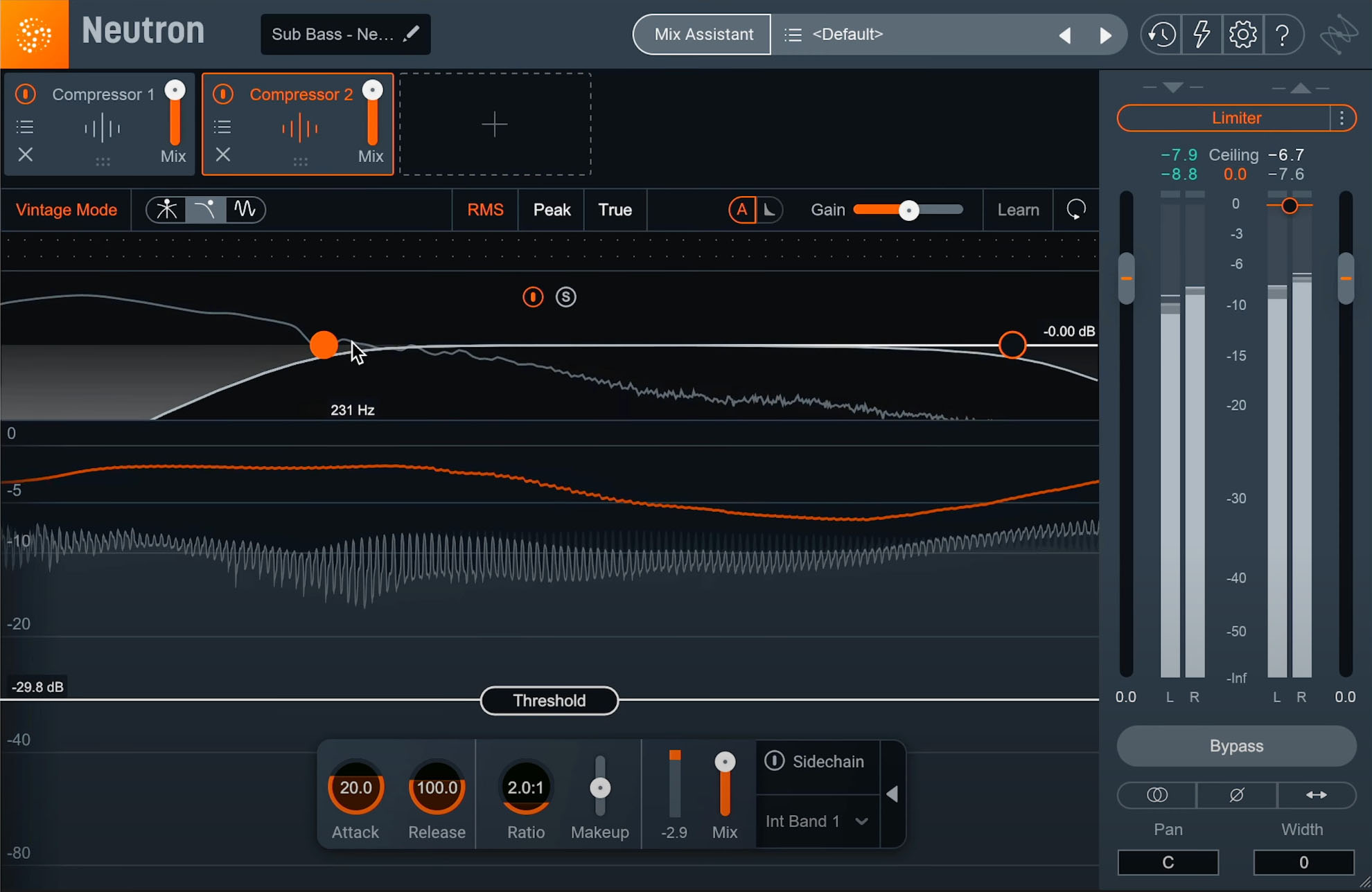 Adjust the frequency response of the Detection Circuit Filter