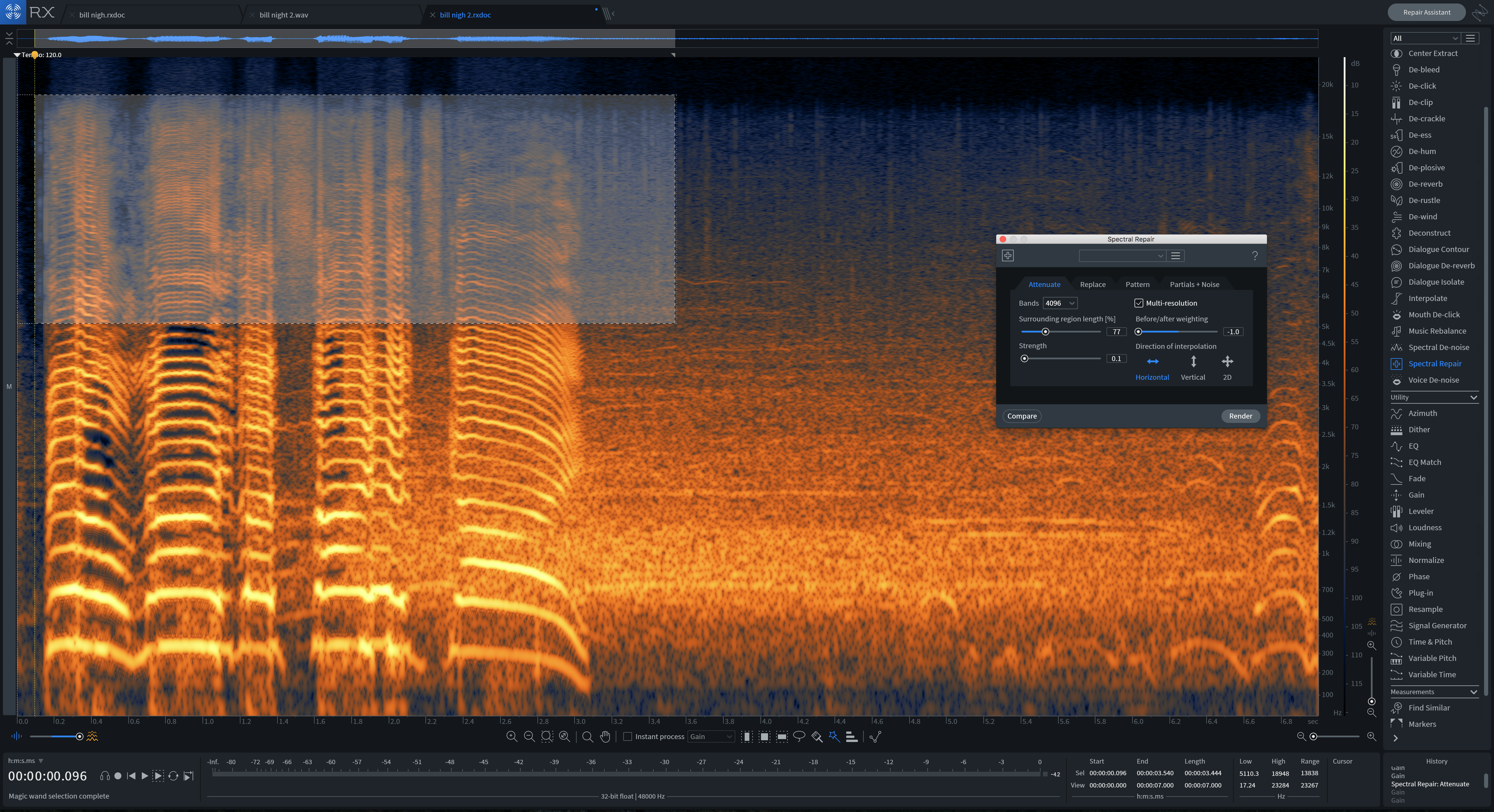 High-frequency distortion in RX 7