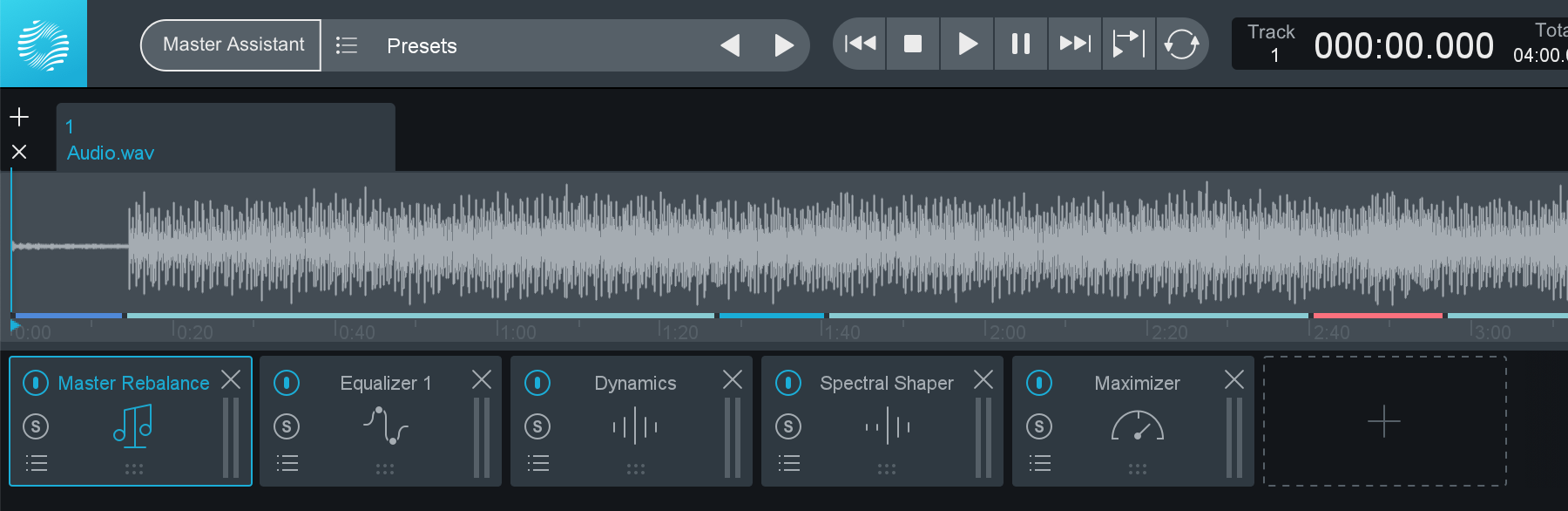 More complex processing chain in Ozone 9