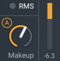 Makeup gain settings