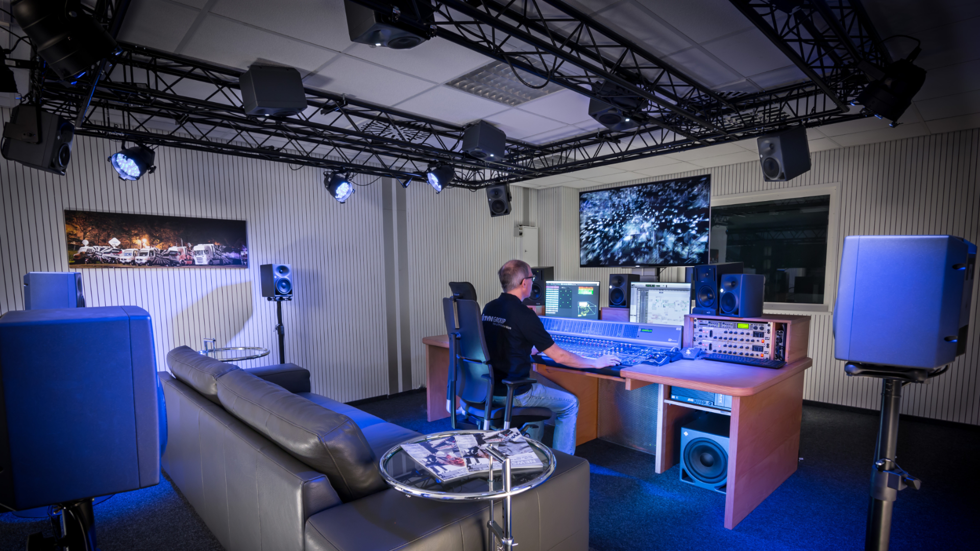 A Dolby Atmos mixing studio